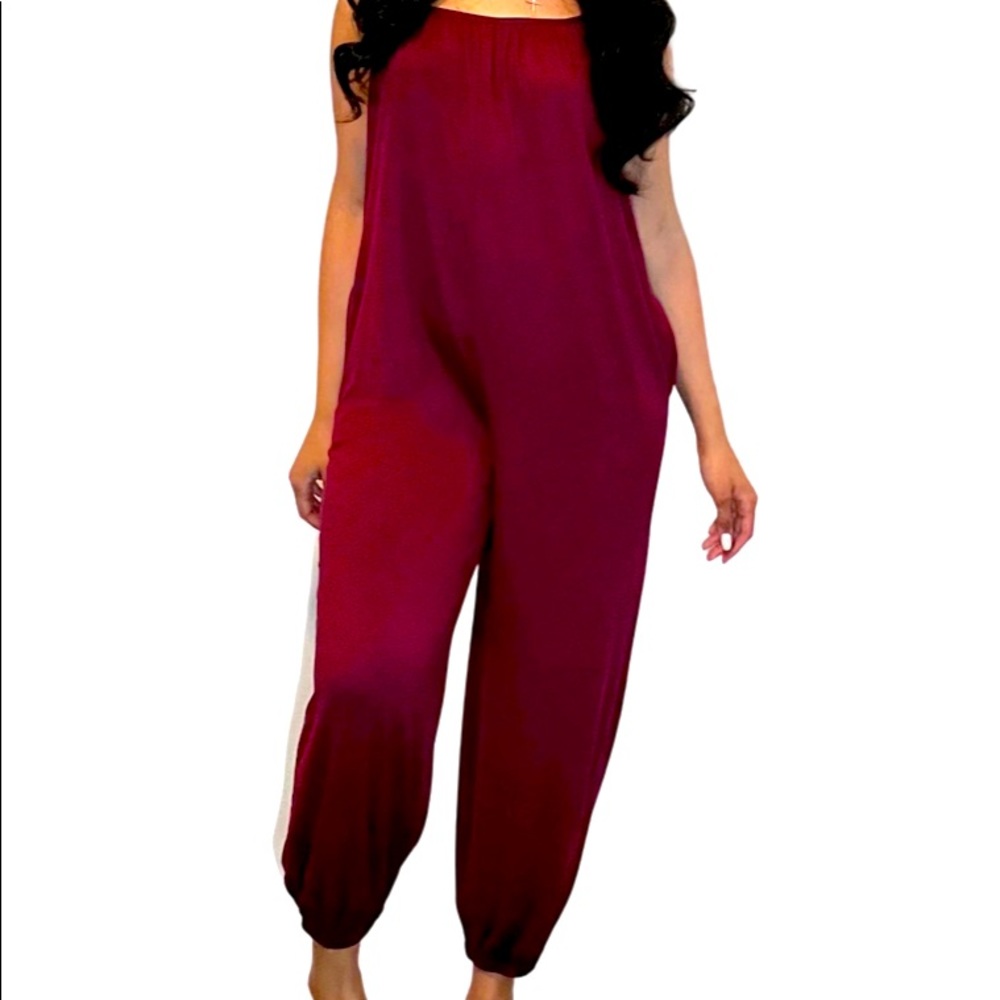 Burgundy Jumpsuit